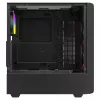 PC Cube Case SAVIO Noctis Glass RGB — Black, ATX/Micro-ATX, 210×410×450 mm, 3×120 mm front fans