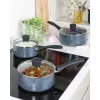 Saucepan set Russell Hobbs Nightfall Stone 3-piece 16/18/20 cm non-stick