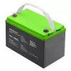 Gel battery QOLTEC 53080 12V 100Ah — sealed rechargeable battery for backup power