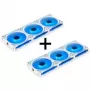 LIAN LI UNI FAN SL-INF 120 ARGB Reverse Blade PWM Fan Kit - 6 Pack, White
