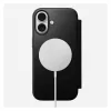 Folio phone case Nomad Modern Leather Folio for Apple, fits up to 16 cm (6.3 inch) screens, Black