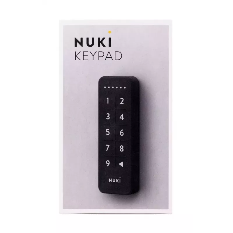 Smart door lock NUKI — Bluetooth (5.0) IP65 code lock CR2032 batteries included