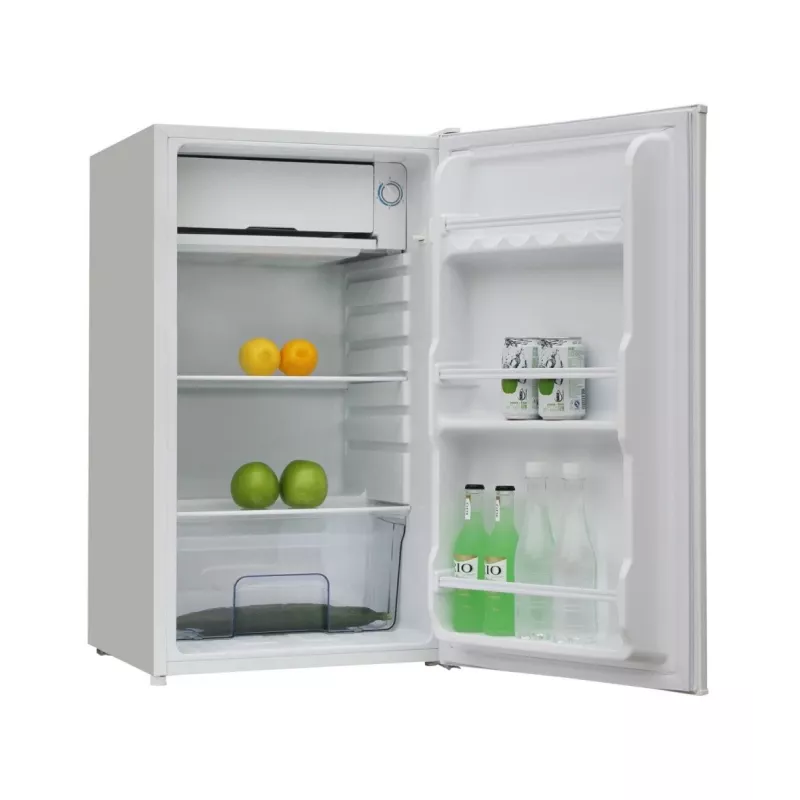 Fridge-freezer Ravanson LKK-90E, freestanding 91 L total (fridge 81 L, freezer 10 L), white, energy class E
