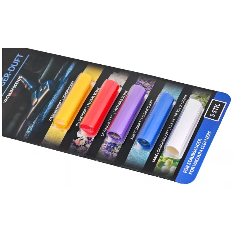 Frischer fragrance refills for vacuum cleaner, 5 cartridges, lavender mix, plastic blister pack