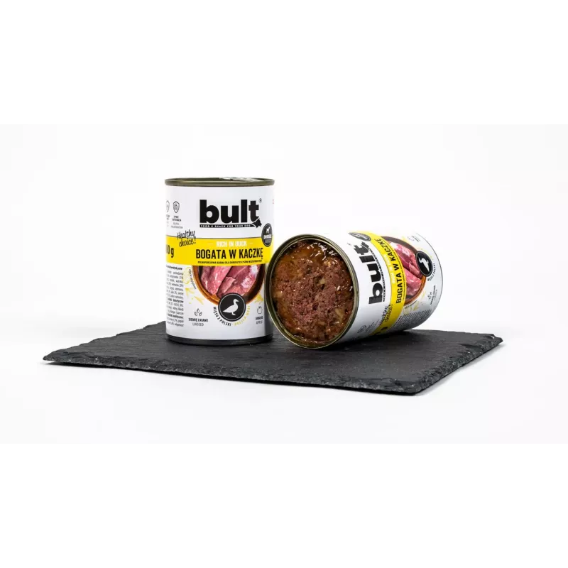 BULT Rich in Duck wet dog food, 800 g