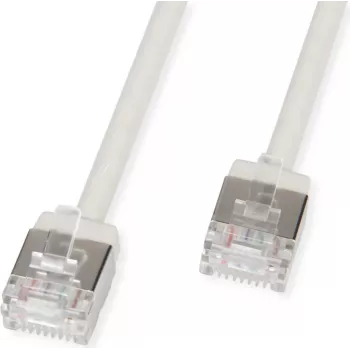 ROLINE U/FTP Patch Cable Cat.6A Ultra- kurzer RJ45 Grey 2m - Network - FTP (21.15.4502)