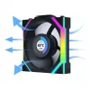 Fan Lian Li UNI FAN SL Wireless LCD 120 12 cm Black 31 dB 51.45 cfm