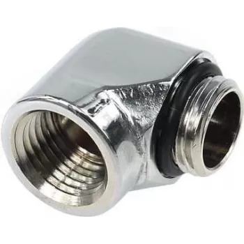 Alphacool HF L-connector G1/4 AG to G1/4 IG - Chrome (17044)