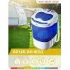 Adler | AD 8051 | Washing machine | Energy efficiency class | Top loading | Washing capacity 3 kg | Unspecified RPM | Depth 37 cm | Width 38 cm | White/Blue