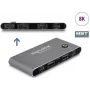 KVM Switch DeLOCK 11485 USB HDMI 8K 144Hz Anthracite