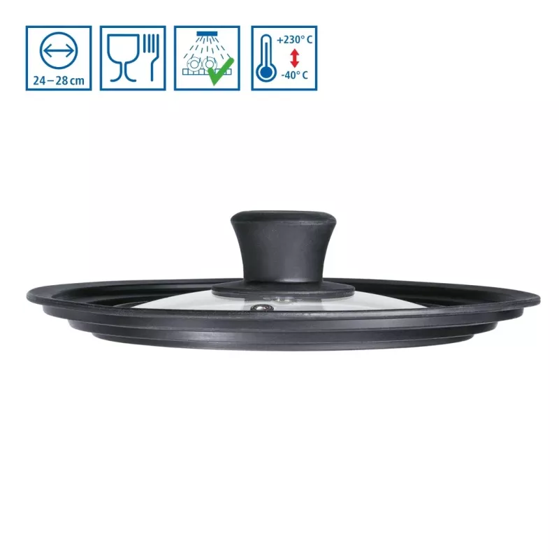 Hama 111545 pan lid Black, Transparent
