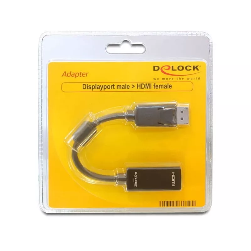 Video Cable Adapter DeLOCK 61849 0.125m DisplayPort to HDMI