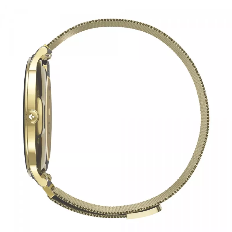 Smartwatch Garett Verona 2 Gold Mesh with Bluetooth and Heart Rate Monitor