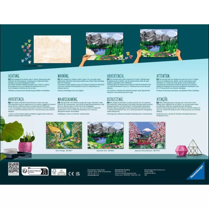 Ravensburger CreArt paint-by-number kit, Landhaus am Fluss (River Cottage)