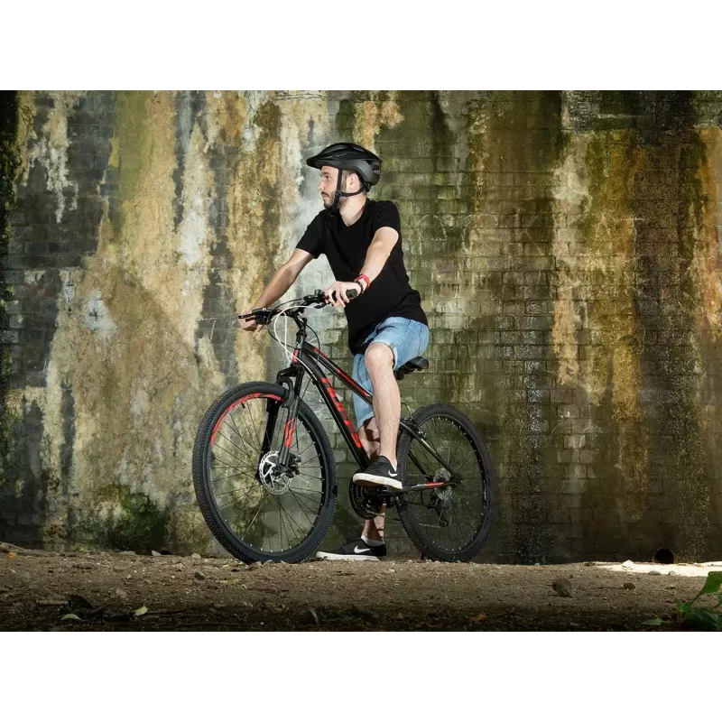 Mountain bike HUFFY EXTENT 27.5 inch Black — 27.5-inch wheels, hardtail frame