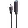 USB Cable ShiverPeaks BS13-39485 30m USB A Black 5 Mbit/s