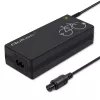 E-bike charger QOLTEC 36V–42V 2A with GX12 3-pin connector