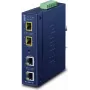 PLANET Industrial 2-Port - SFP - Wired - Blue - Metall - IP30 - FCC Part 15 Class A - CE IEC60068-2-32 (free fall) IEC60068-2-27 (shock) IEC60068-2-6 (vibration) (IGT-900-2T2S)