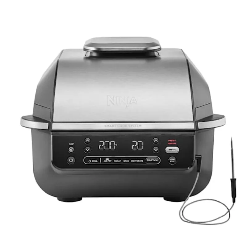 Hot air fryer Ninja EG351EU 5.7 L single, 1760 W, Black/Silver, buttons control