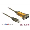 Serial Cable DeLOCK 65840 USB Type-A DB-9 1.5m Black Yellow