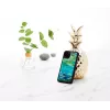 Smartphone case iKins for iPhone 11 Pro — water lilies design, black