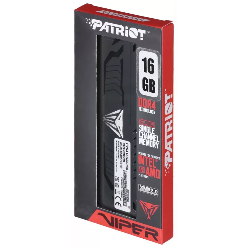 Memory Module Patriot Memory Viper Steel DDR4 16 GB 3600 MHz