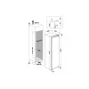 Whirlpool Refrigerator | WHSD18A013D1 | Energy efficiency class E | Built-in | Larder | Height 177 cm | Fridge net capacity 306 L | Display | 30 dB | Stainless steel