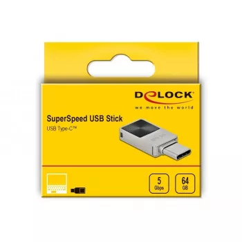 USB Flash Drive DeLOCK 64 GB USB-C 3.2 Gen 1 Mini Metal Housing