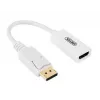 UNITEK Gold Plated DisplayPort DP to HDMI 4K UHD HDTV Male to Female Converter Adapter with Audio - Y-6332 White