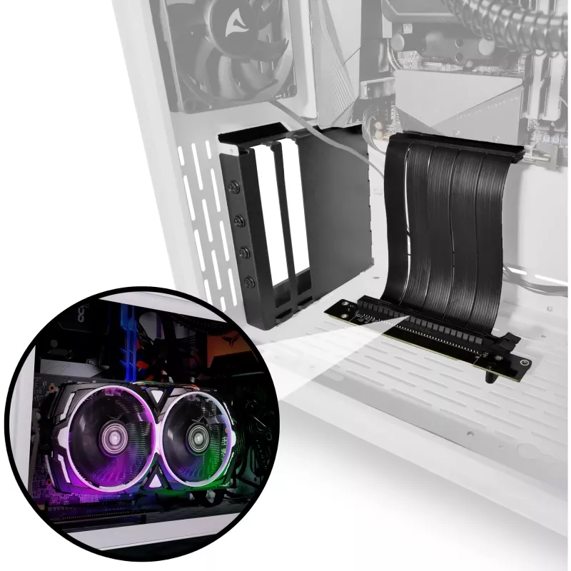 Sharkoon Compact VGCK, Riser Card (black, for MS-Y/Z1000 PC case)