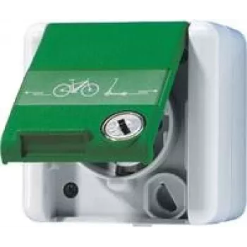 Socket-outlet Type F Jung 820GNNAWSLEB, plastic housing, 1 pc