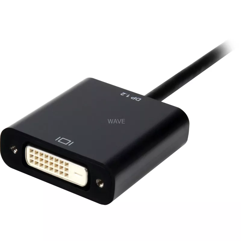 DisplayPort 1.2 > DVI24+1 Converter, Cable black, 15 cm