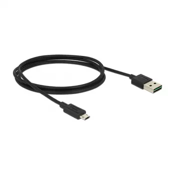 USB Cable DeLOCK 83844 USB 2.0 1m USB A Micro-USB B Black