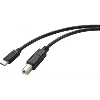 Renkforce RF-5720420 USB Cable 2 m USB 2.0 USB C USB B Black (RF-5720420)