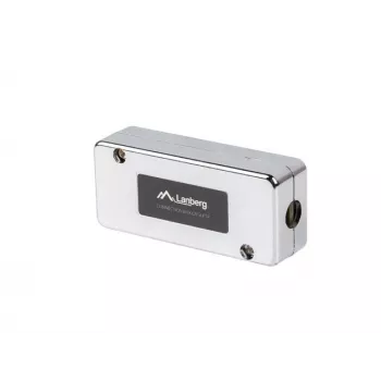 LANBERG network junction box PLC-6SL1-S, Cat6 S/FTP (S-STP), silver, 82×35×23 mm