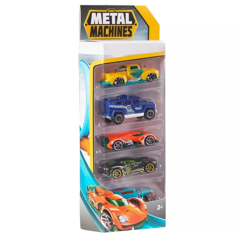 Zuru Metal Machines 5-Pack Die-Cast Cars 1:64, Series 2, Assorted