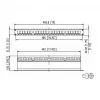 METZ CONNECT BTR E-DAT Module 24x8(8) - Patch Panel - 1U - 24 Ports (130921-00-E)