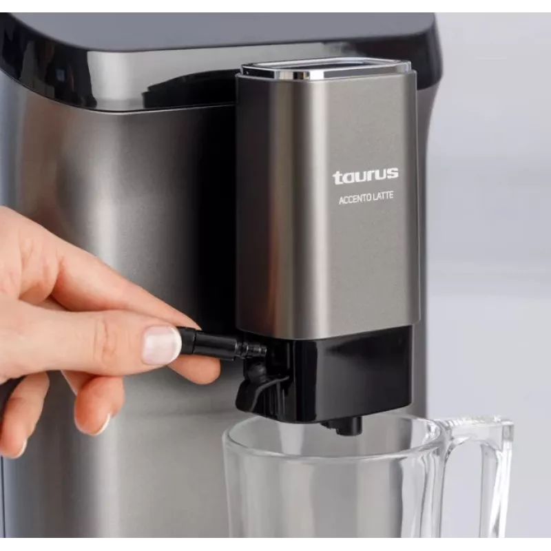 Espresso machine Taurus Accento Latte fully-automatic, built-in grinder, 1.5 L water tank, coffee beans input