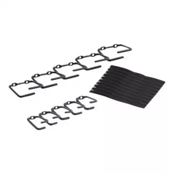 APC NetShelter Cable Management, Rings, Set of 5 small and 5 large, Black