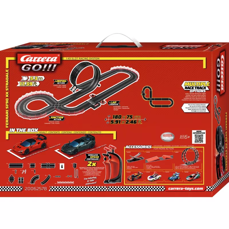 Slot car set CARRERA Ferrari SF90 XX Stradale Wireless – Carrera GO!!!