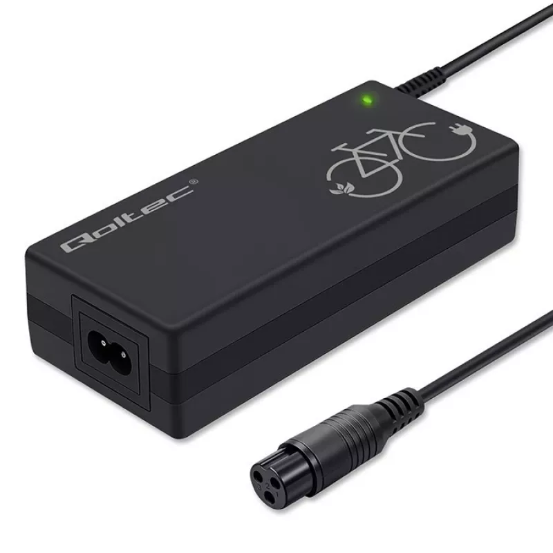 Battery charger QOLTEC Charger for ebike 36V 42V 2A 3P GX16