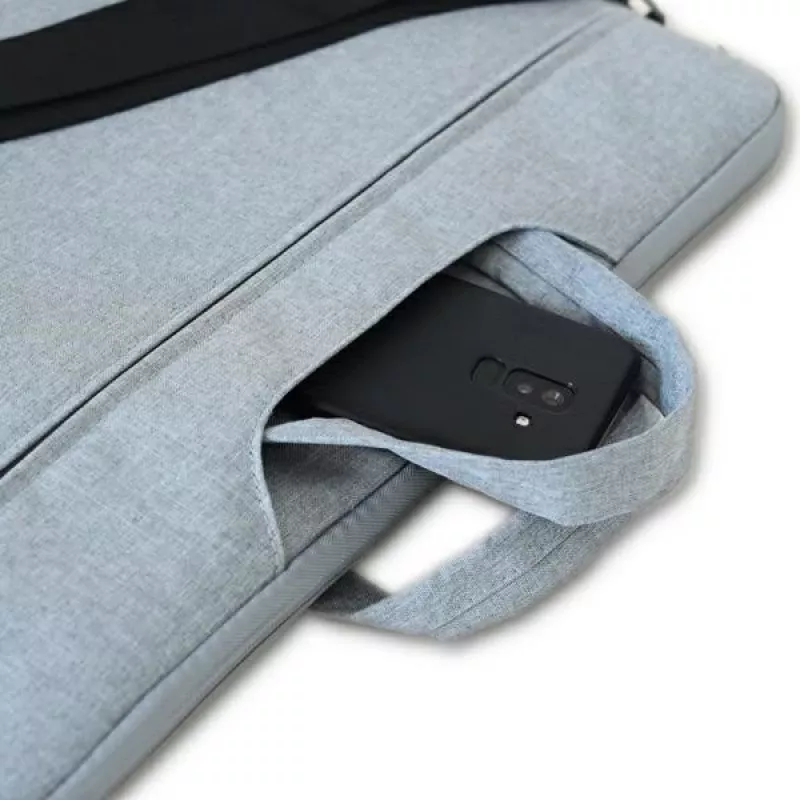 Laptop Bag Beline 16 — gray durable lightweight material, fits 16-inch laptops
