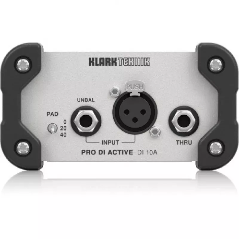 Active DI box Klark Teknik DI 10A 1-channel with 48V phantom power