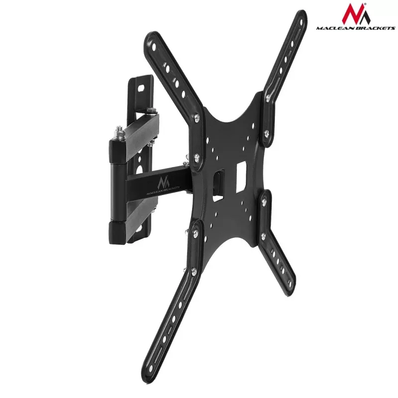 Wall TV mount Maclean MC-759 for 13–55 inch screens, 30 kg capacity, VESA 75x75–400x400, tilt and adjustable depth