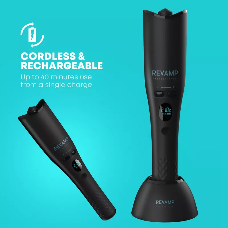 Revamp CL-2750-EU2 iGEN Cordless Progloss Hollywood Curl Automatic Rotating Curler