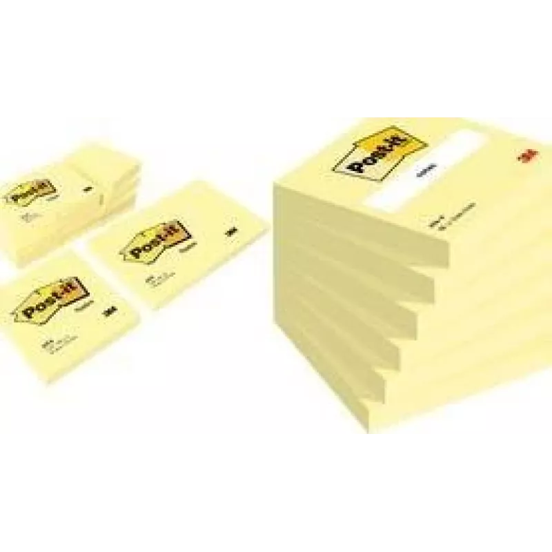 Post-It Notes Yellow 6 pack self-adhesive label Square 76x76mm 3M
