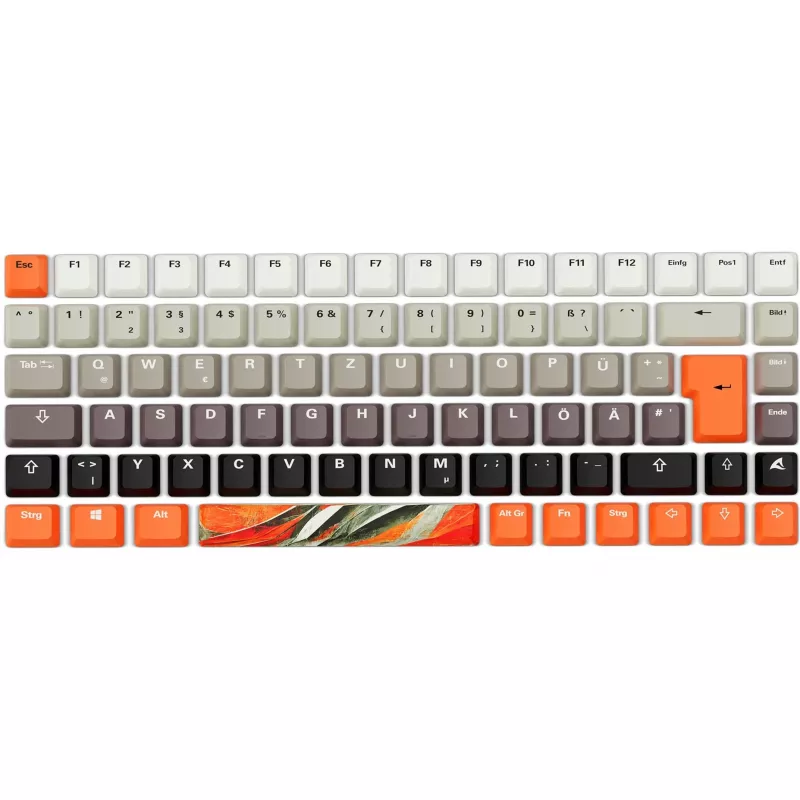 Mechanical gaming keyboard Sharkoon SKILLER SGK50 S3 Design Bundle D6 — orange/grey