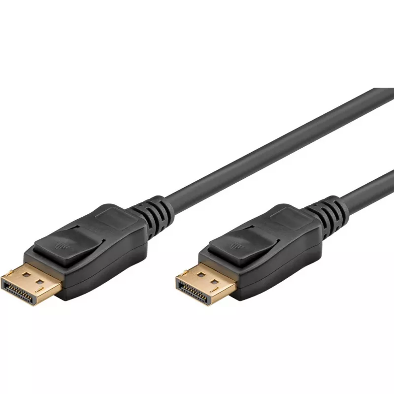 Cable DisplayPort Plug > DisplayPort Plug, 10K / 30Hz (black, 5 Meter, 54 Gbit/s, DisplayPort 2.0 / 2.1)