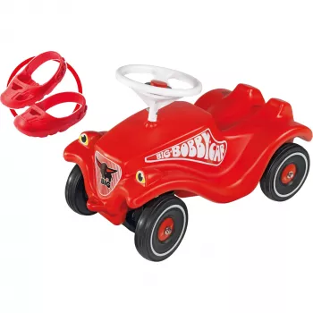 Ride-on car Simba-Dickie BIG Bobby Car Classic red with Whisper Wheels and Shoe Care