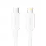USB-C to Lightning Cable 3A 480Mbps 1m WHITE